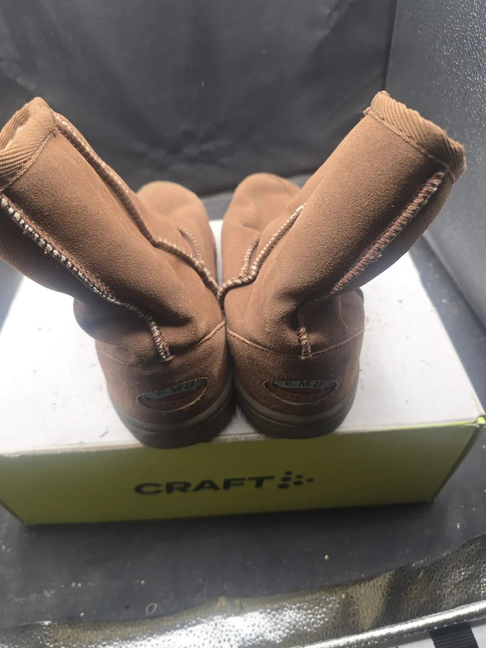 Emu Chestnut Brown Suede Shearling-Lined Winter Boots